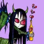 Dark Fantasy 5 X 7 Art Print Goth Fairy Feary Love..