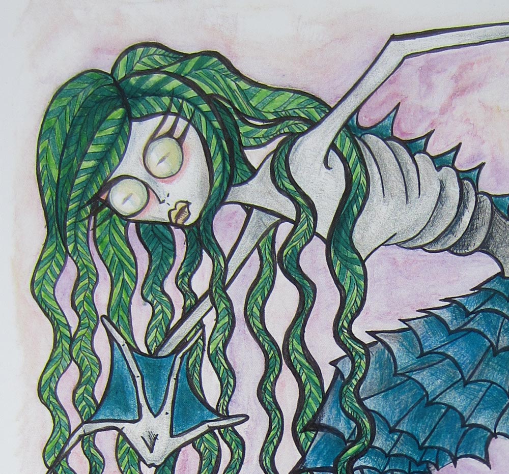 The Siren Head Curse CraftyArts - CraftyAndy - Drawings & Illustration,  Fantasy & Mythology, Mythology, Other Mythology - ArtPal